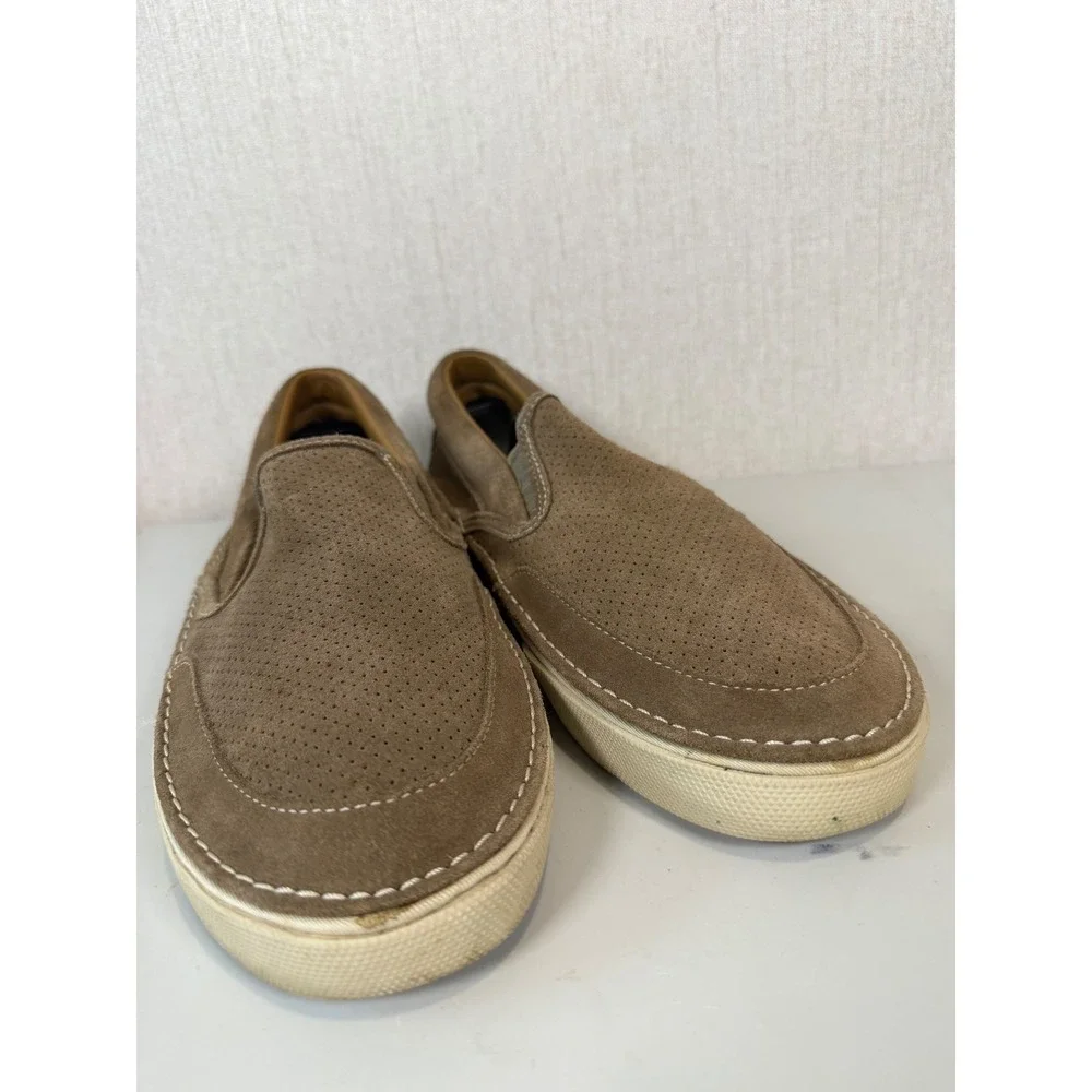Sperry Top-Sider Largo Slip-On‎ Taupe Suede Loafer Mens Sz 9.5M Shoes 0456761